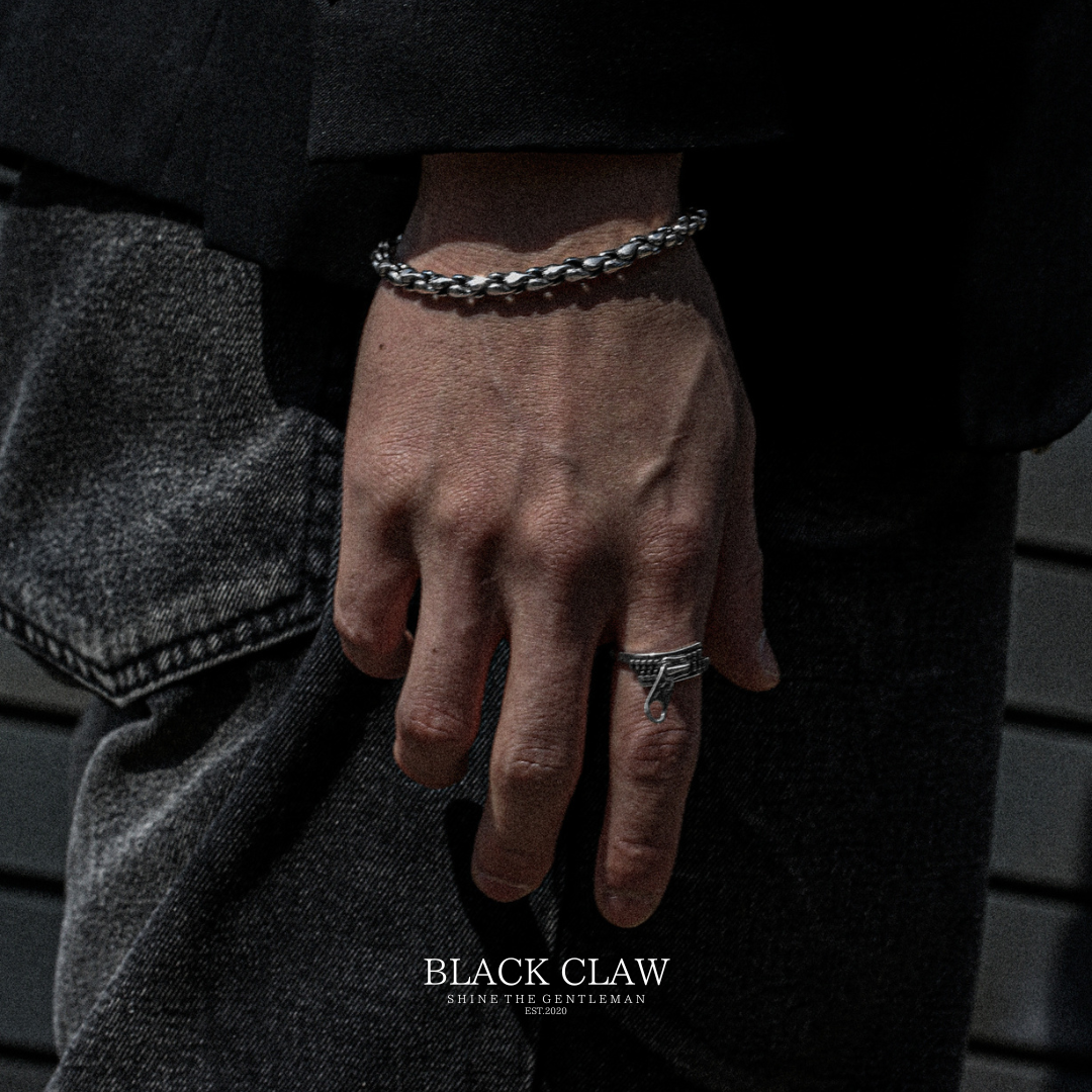 S925 Zipper Pentagram Ring（拡張可能）