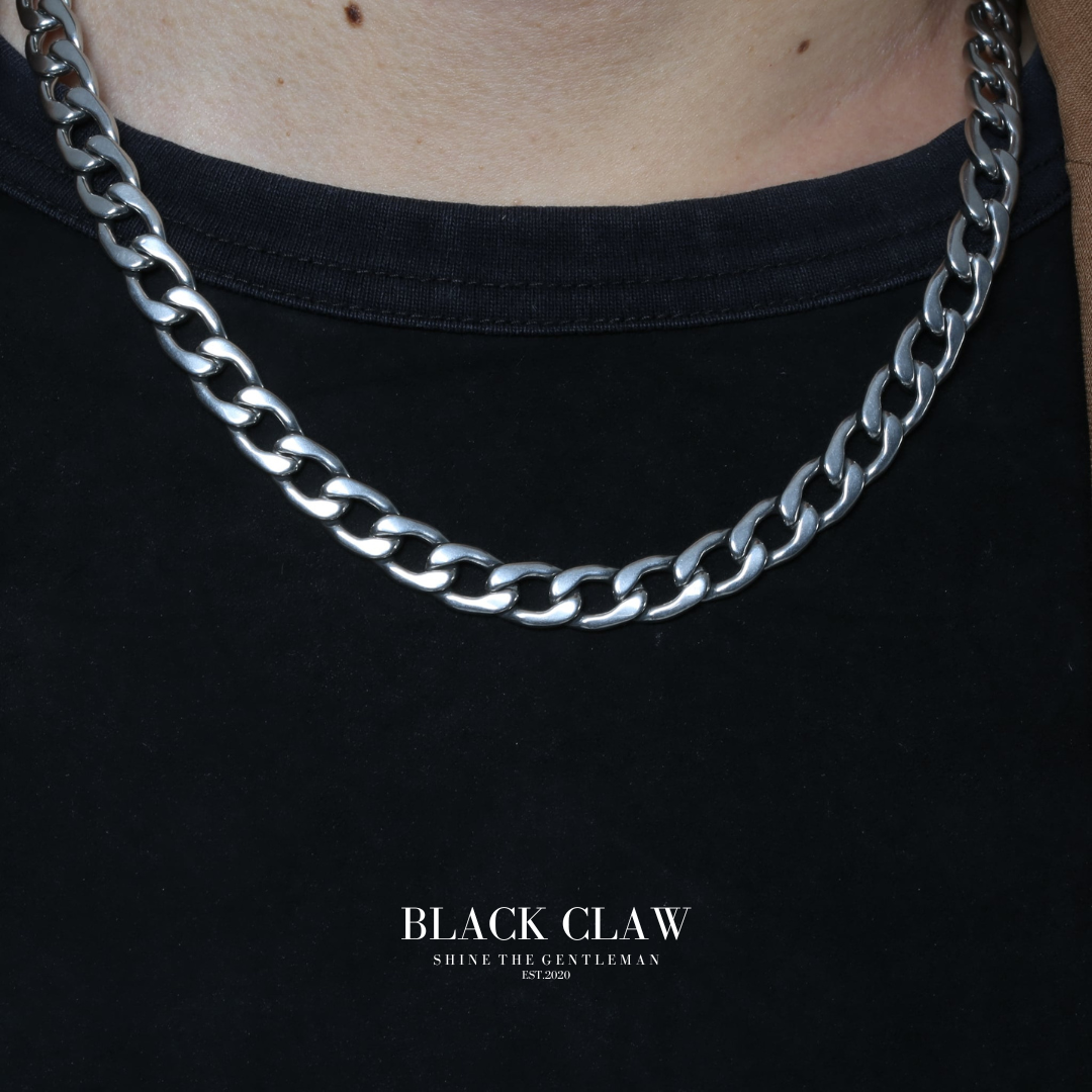 316L chain necklace-【SILVER】
