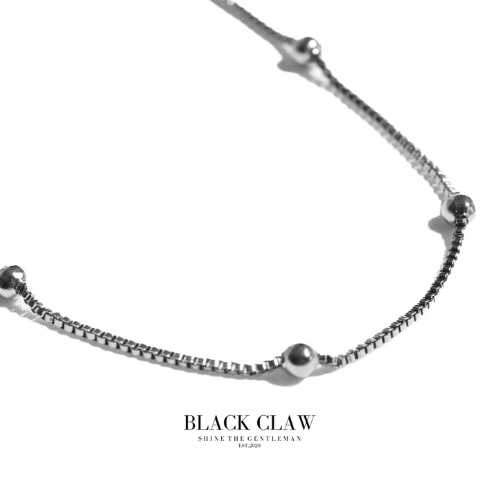 316L Cube Chain necklace-【SILVER】