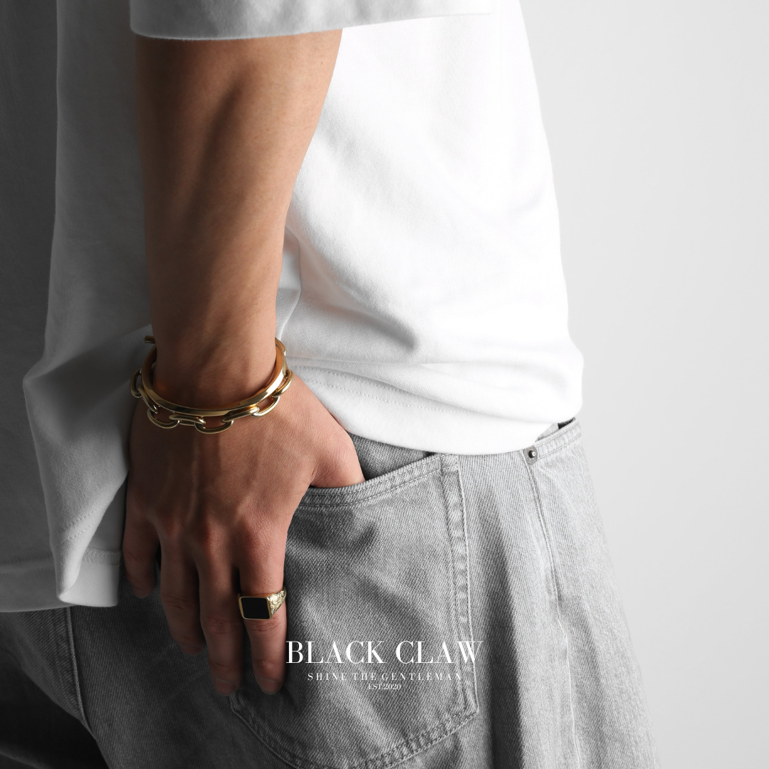 316L Surgical Stainless Bangle -GOLD