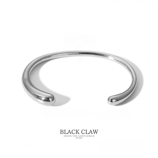 316L smooth Bangle 【Silver】