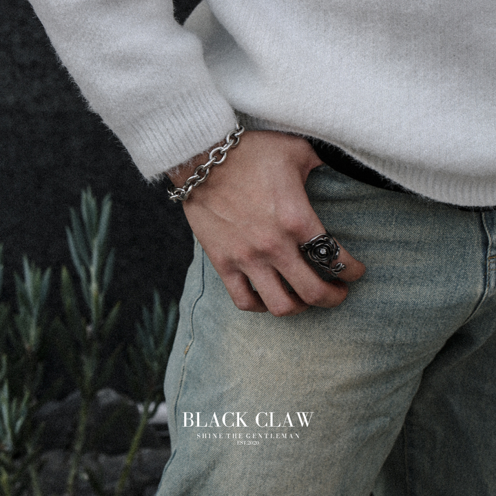 316L Zirconia Rose Ring【B&C】