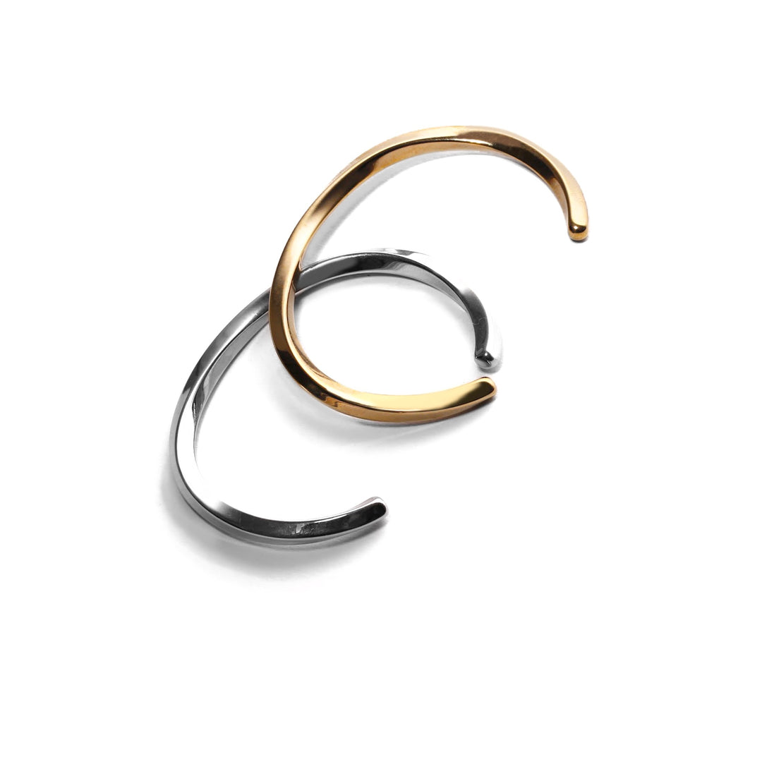 316L Surgical Stainless Bangle -Silver
