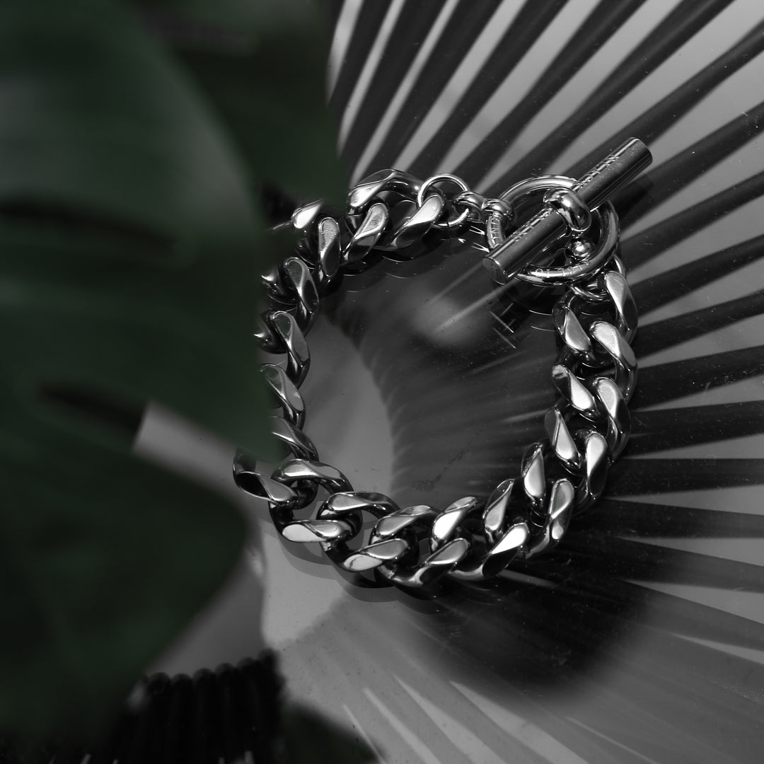 316L Mantel Flat Link Chain Bracelet