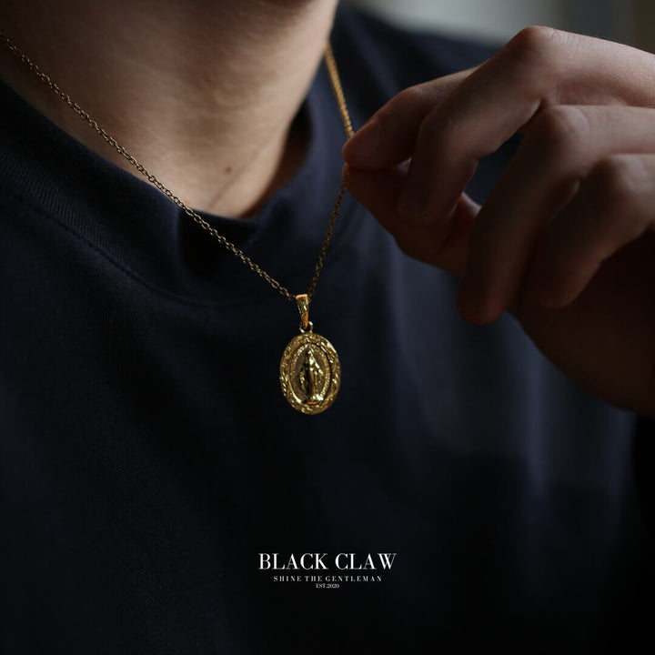 316L Hawaiian Maria Medai Necklace GOLD