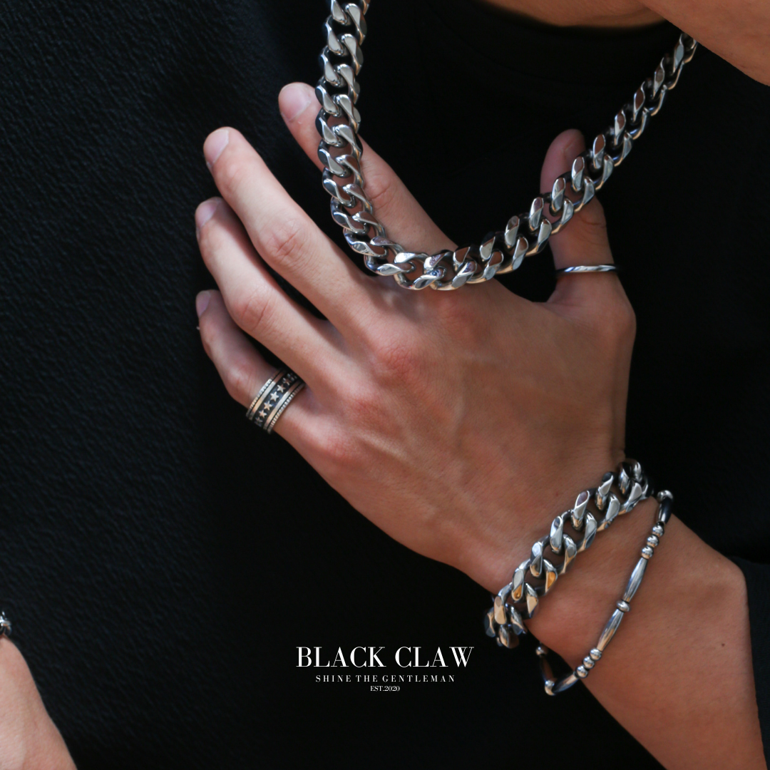 【15mm】316L Flat Link Chain Bracelet
