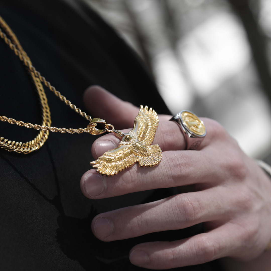 316L Hawks Necklace GOLD