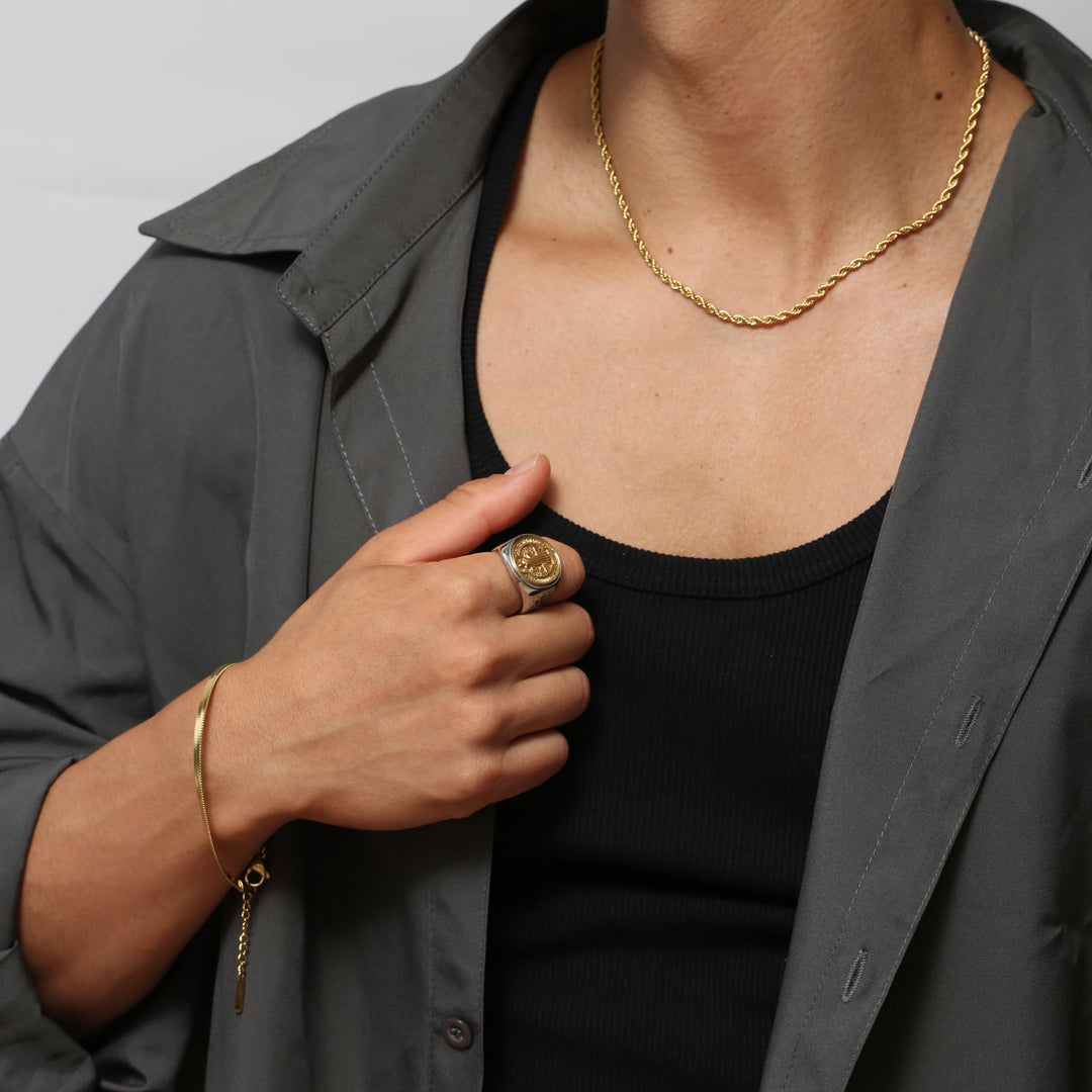 316L Rope Chain Necklace GOLD