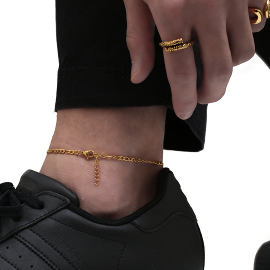 316L Figaro Anklet GOLD