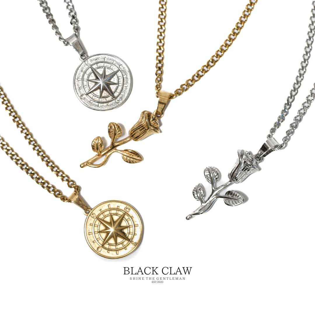 Compass Pendant Necklace 【GOLD】