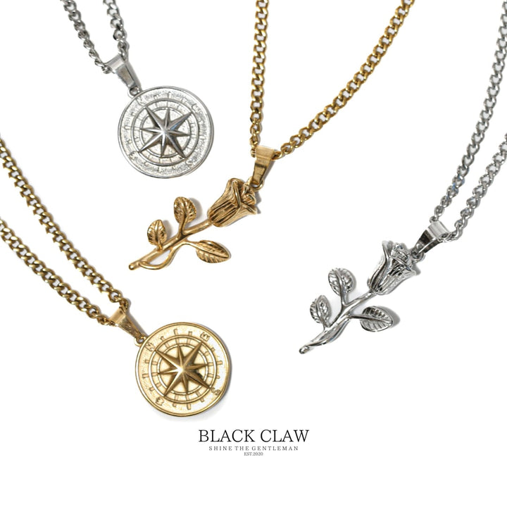 Compass Pendant Necklace 【GOLD】