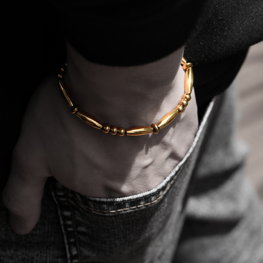 Navajo Beaded Bracelet B&C 【GOLD】