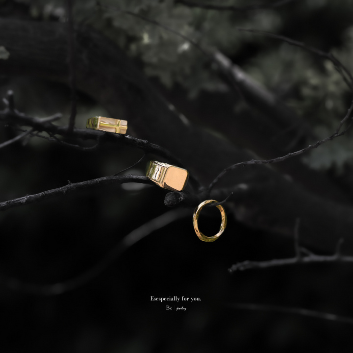 316L Simple Wave Ring GOLD