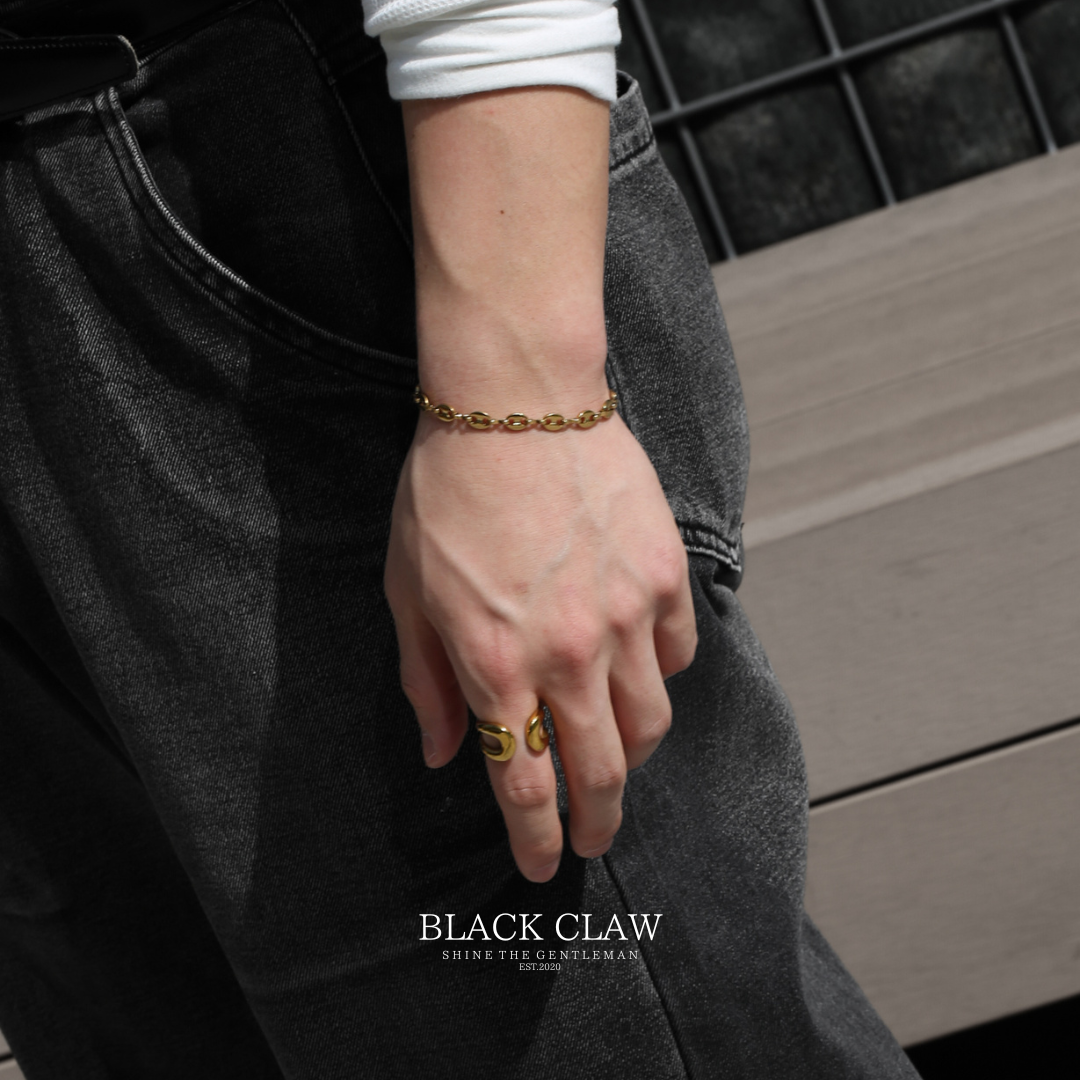 Curves Chain  Bracelet 【GOLD】