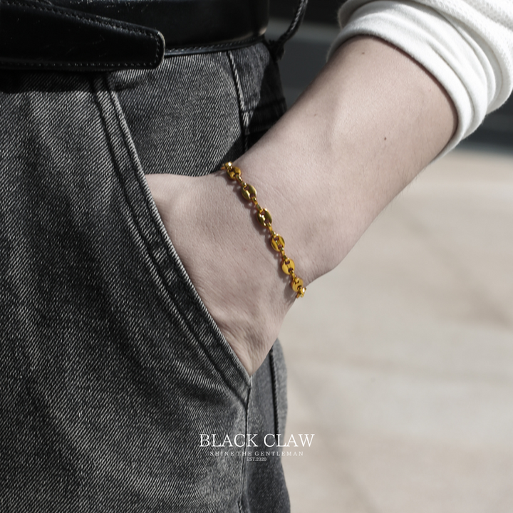Curves Chain  Bracelet 【GOLD】