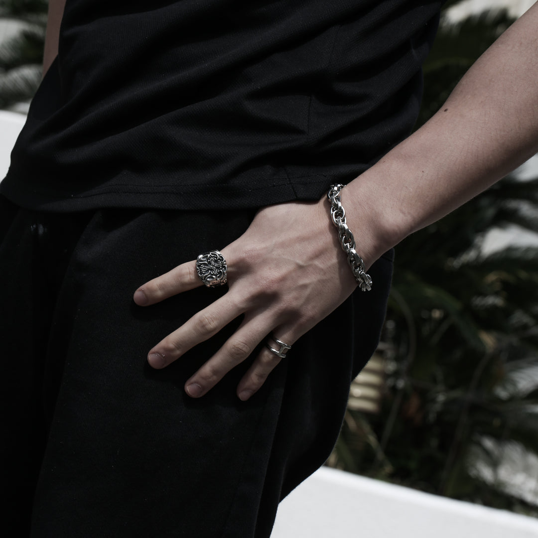 S925 Cross Ring