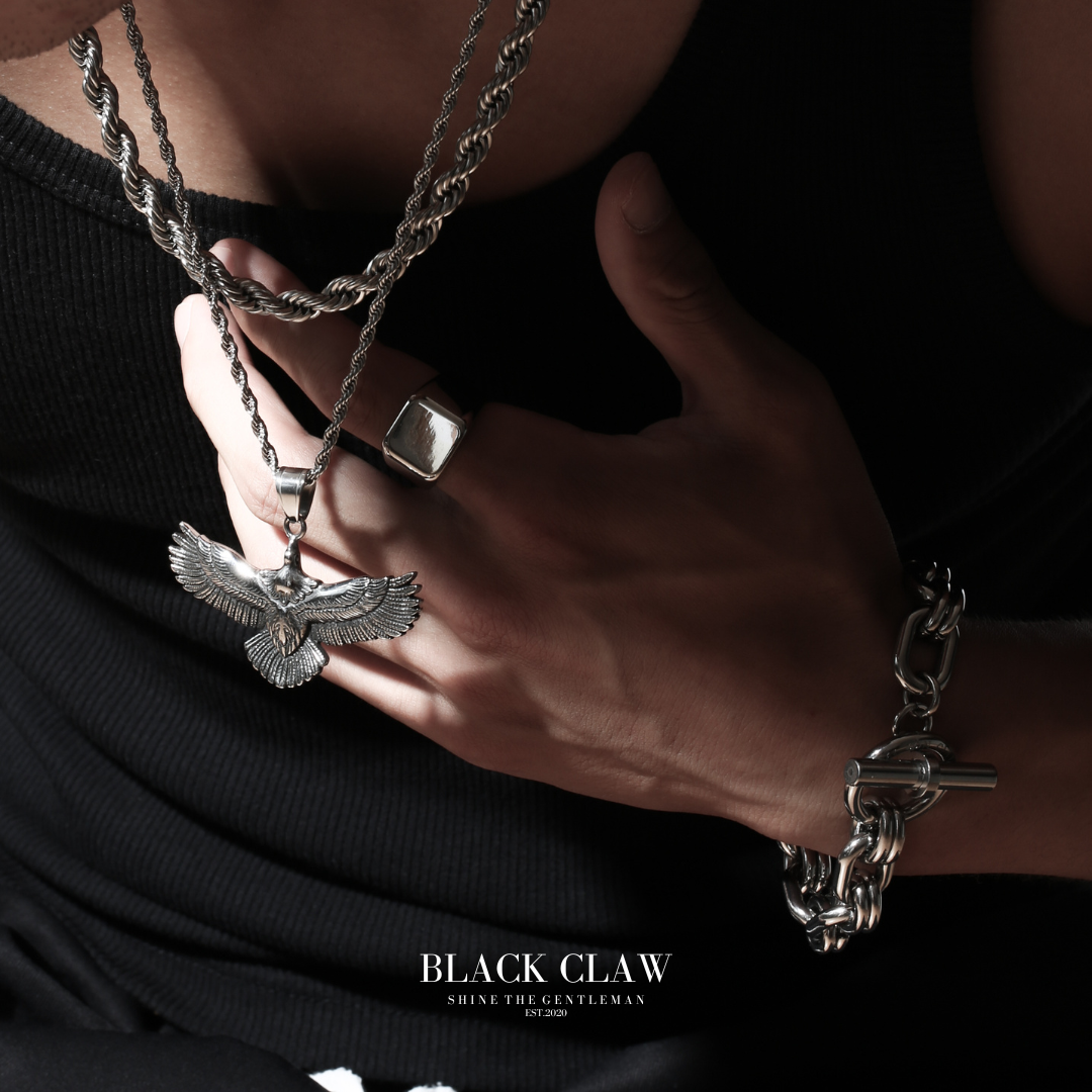 316L Hawks Necklace SILVER