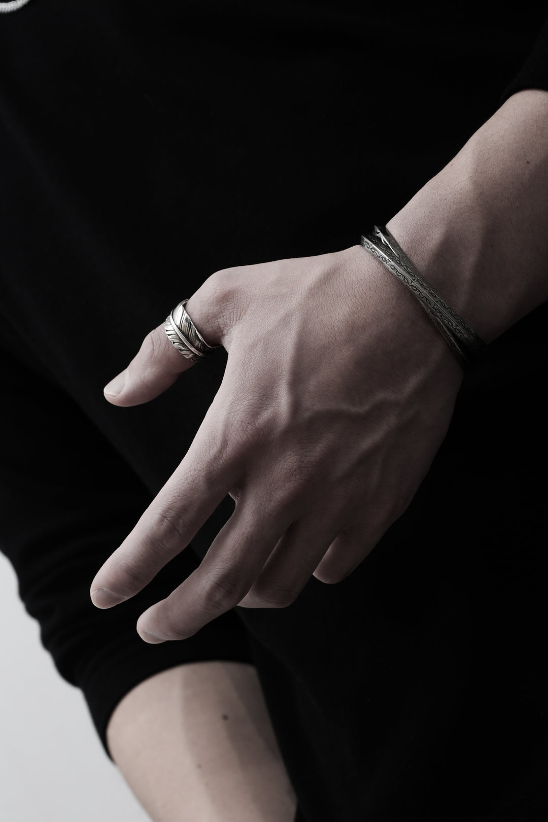316L Indian half moon Bangle
