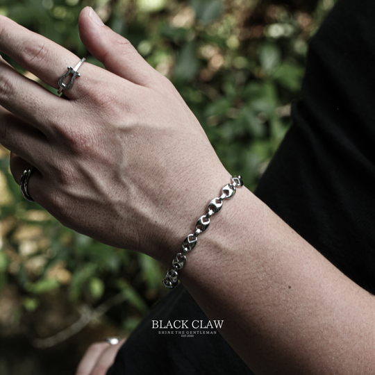 316L Link Hook Bracelet【SILVER】