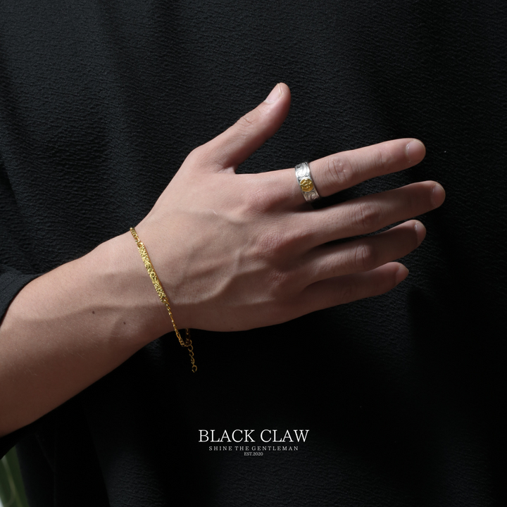 【Engraved Hawaiian Bar Bracelet】 【GOLD】