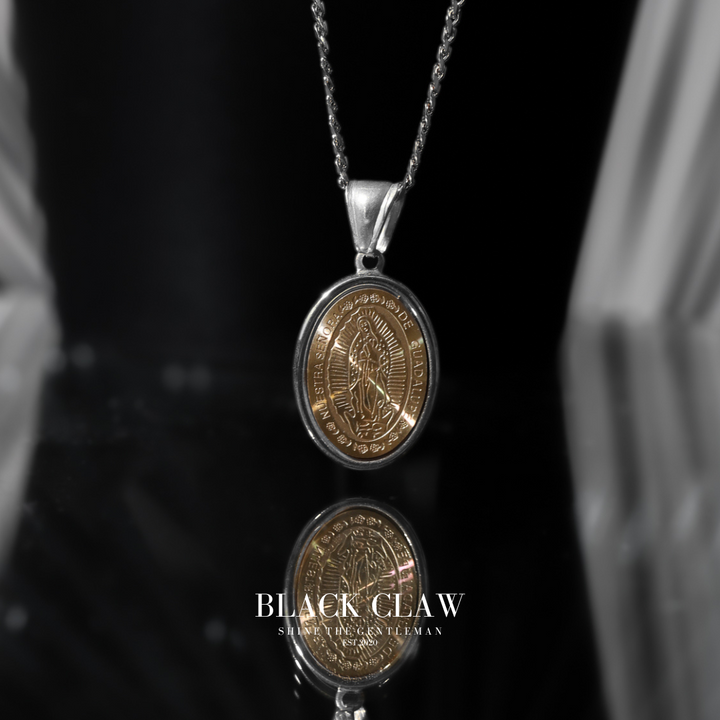 316L Maria Coin Necklace【Bicolor SILVER】