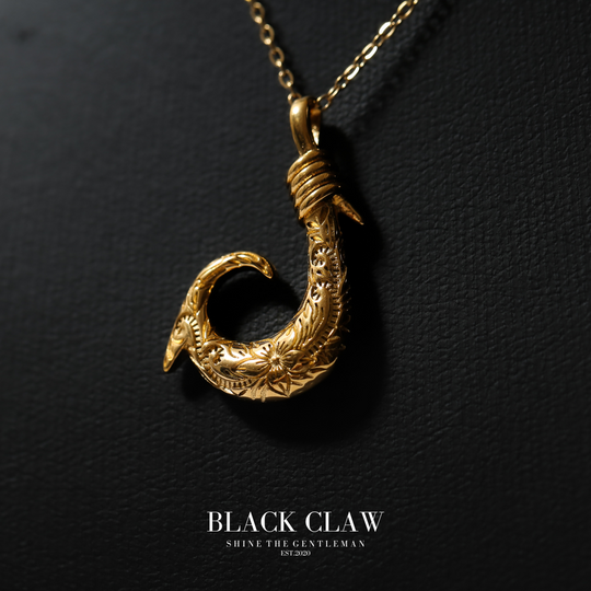 Hawaiian Fish Hook Pendant Necklace  【GOLD】