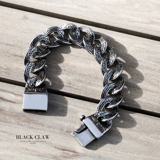 Arabesque Pattern BIG Chain  Bracelet 【B＆C】