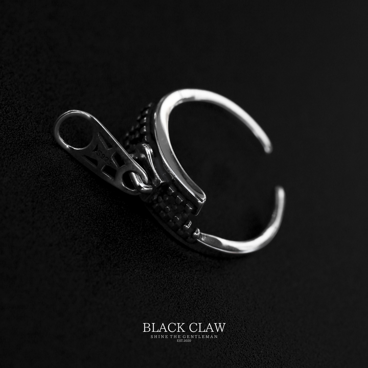S925 Zipper Pentagram Ring（拡張可能）