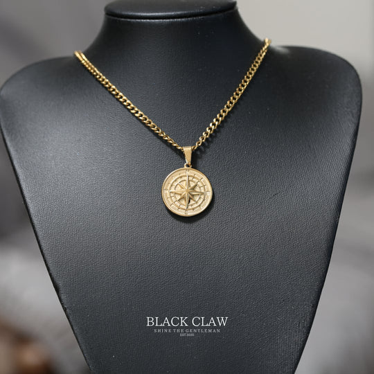 Compass Pendant Necklace 【GOLD】