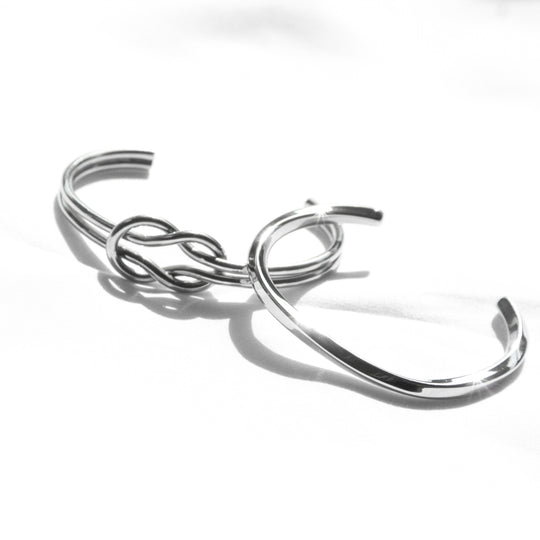 316L Surgical Stainless Bangle -Silver
