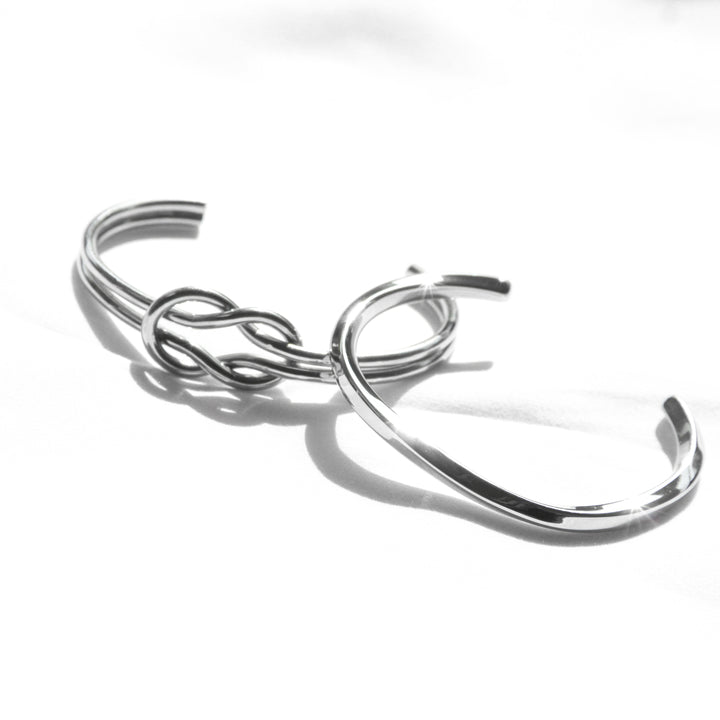316L Surgical Stainless Bangle -Silver