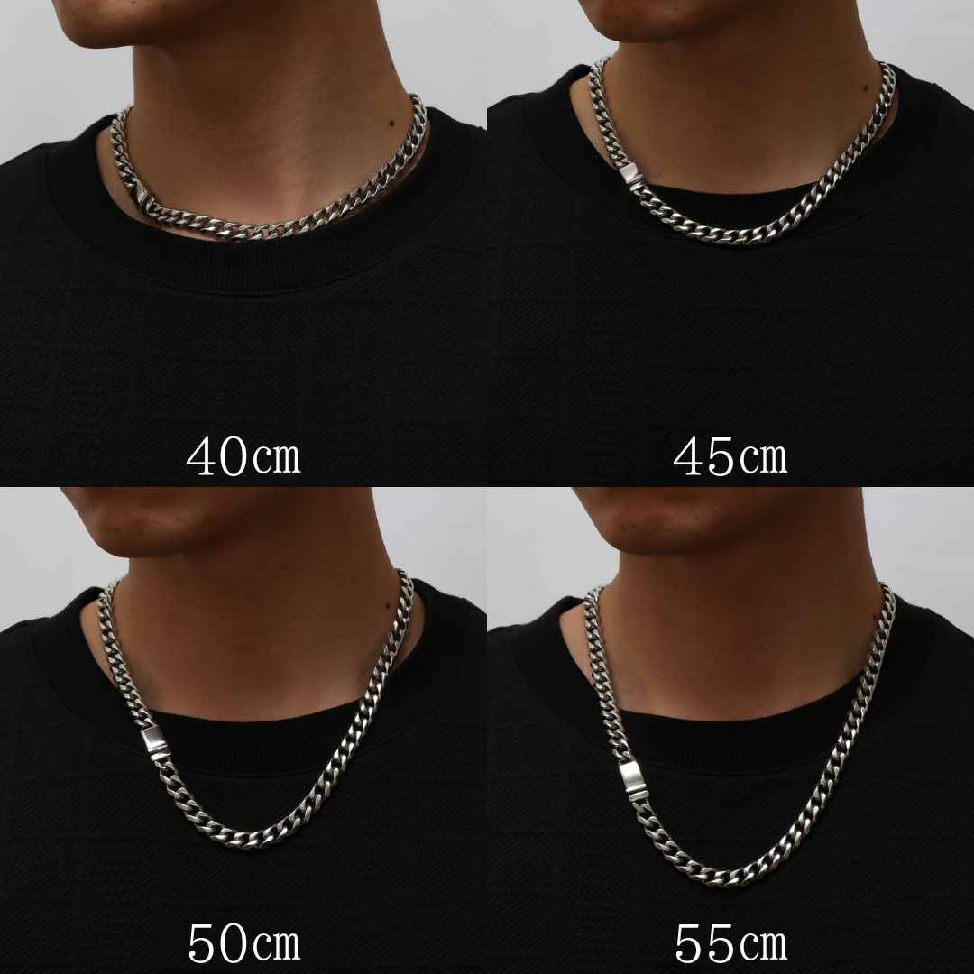【8mm】316L Flat Link Chain  Necklace