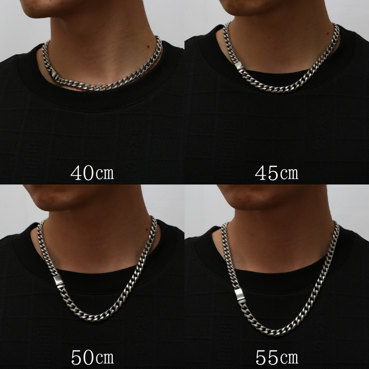 【8mm】316L Flat Link Chain  Necklace