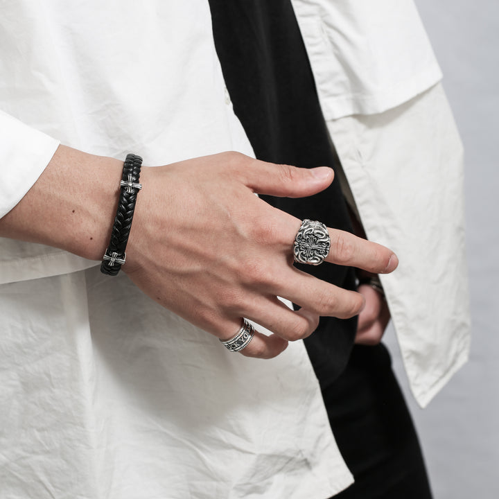 S925 Cross Ring