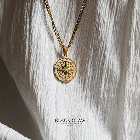 Compass Pendant Necklace 【GOLD】