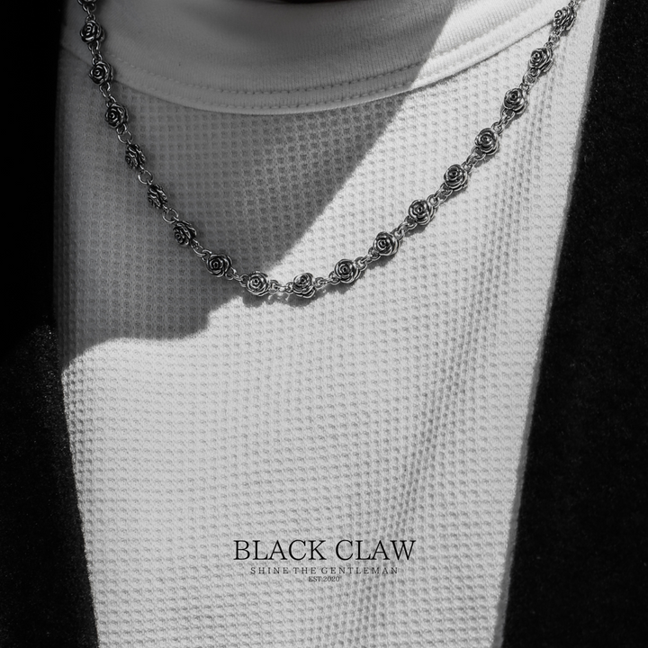 s925 Rose Necklace 【B&C】
