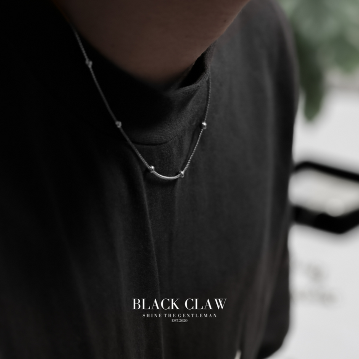 316L Cube Chain necklace-【SILVER】