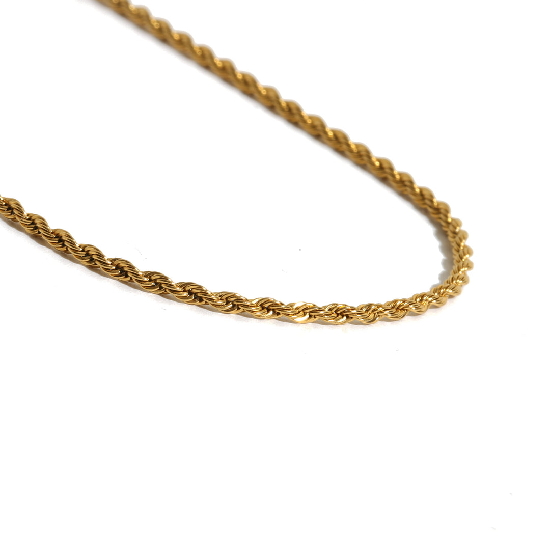 316L Rope Chain Necklace GOLD