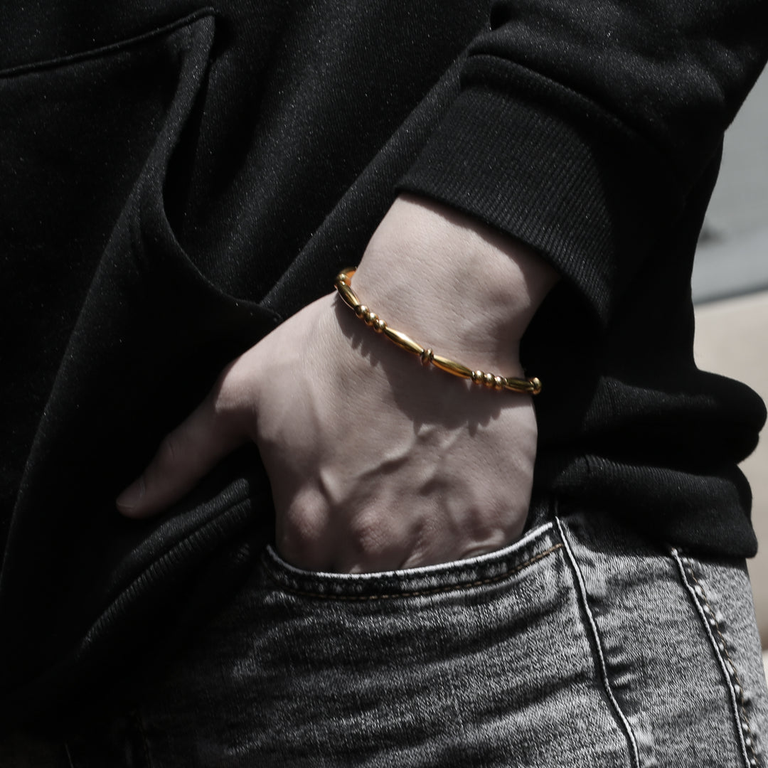 Navajo Beaded Bracelet B&C 【GOLD】