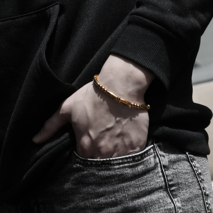 Navajo Beaded Bracelet B&C 【GOLD】