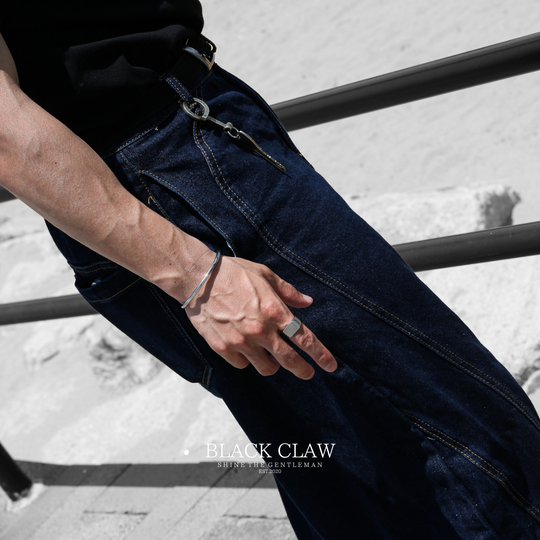 316L smooth Bangle 【Silver】