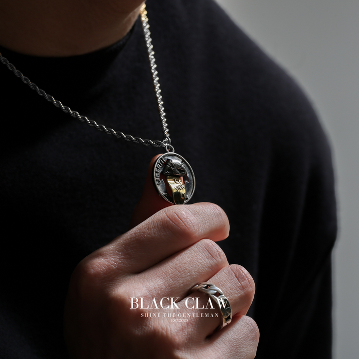 S925 Smile Coin  Necklace 【B&C】