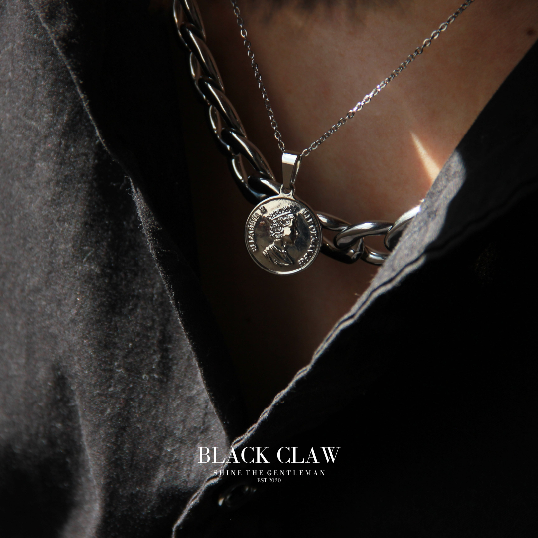 316L chain necklace-【SILVER】