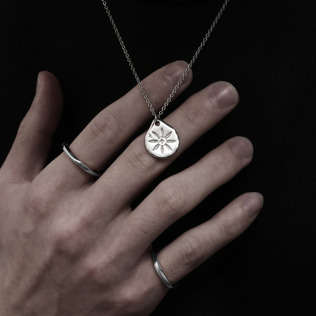 316L Hawks Coin Necklace