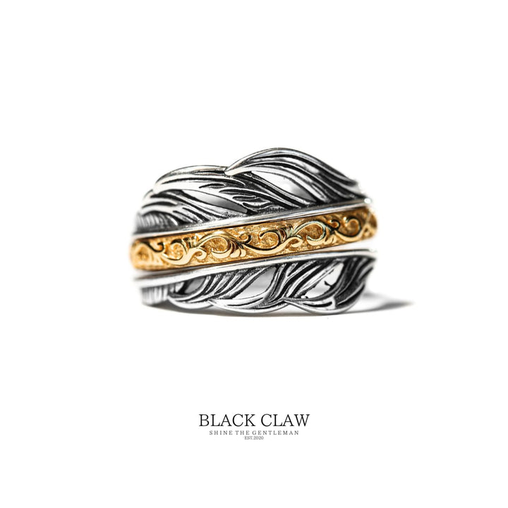 TRINITY FEATHER RING｜揺るがぬ心を重ねる、三層の羽リング