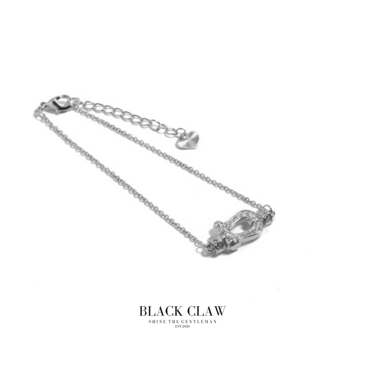Zirconia Horseshoe Bracelet 【B&C】