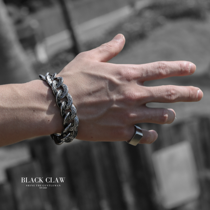 Arabesque Pattern BIG Chain  Bracelet 【B＆C】