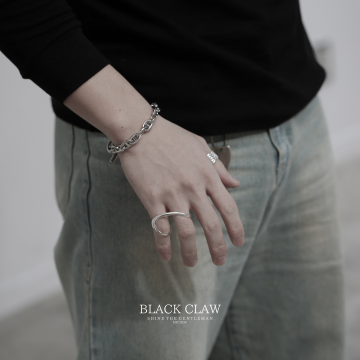 S925 Double Ring / 【B&C】