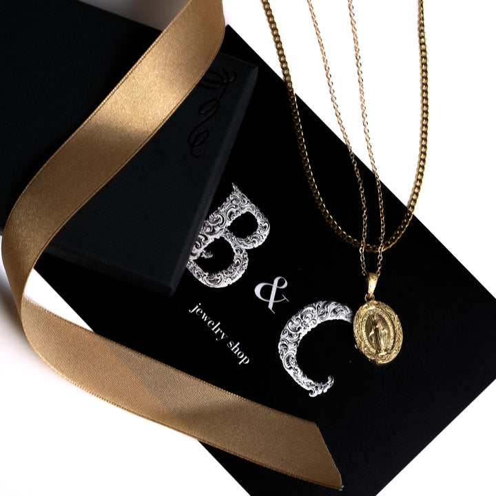 316L Flat Link Chain Necklace Gold