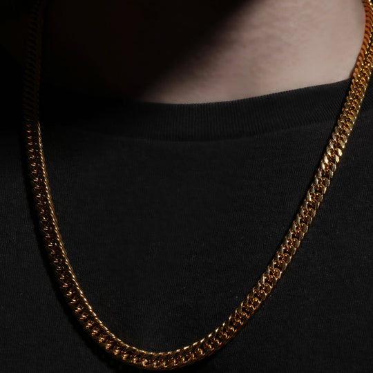 316L Double Chain Necklace Gold